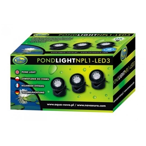 AQN NPL1-LED3 WODOODPORNA LAMPA LED  3X1,6W 12V
